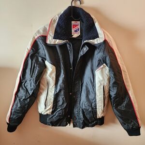 Vintage Racing Jacket LeMans Original Men's Medium *USA Union Made* Knit Collar